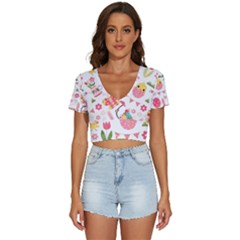 V-Neck Crop Top 