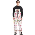 Cute Easter Bunny, Koteto, Animal, Baby Men s Front Zip Ski And Snowboard Bib Pants