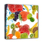 Fruits, Drip, Fruit, Paint, Spring Mini Canvas 8  x 8  (Stretched)