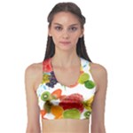 Fruits, Drip, Fruit, Paint, Spring Fitness Sports Bra