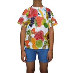 Kids  Short Sleeve Swimwear 