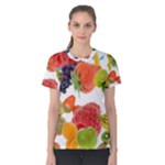 Fruits, Drip, Fruit, Paint, Spring Women s Cotton T-Shirt