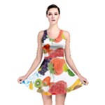 Fruits, Drip, Fruit, Paint, Spring Reversible Skater Dress