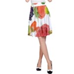 Fruits, Drip, Fruit, Paint, Spring A-Line Skirt