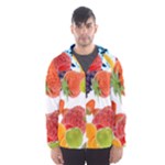 Fruits, Drip, Fruit, Paint, Spring Men s Hooded Windbreaker