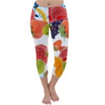 Fruits, Drip, Fruit, Paint, Spring Capri Winter Leggings 