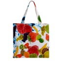 Zipper Grocery Tote Bag 