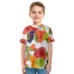 Fruits, Drip, Fruit, Paint, Spring Kids  Sport Mesh T-Shirt