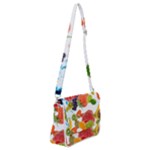 Fruits, Drip, Fruit, Paint, Spring Shoulder Bag with Back Zipper