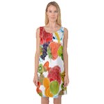 Fruits, Drip, Fruit, Paint, Spring Sleeveless Satin Nightdress