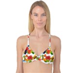 Fruits, Drip, Fruit, Paint, Spring Reversible Tri Bikini Top