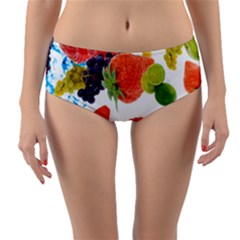 Reversible Mid-Waist Bikini Bottoms 