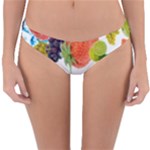 Fruits, Drip, Fruit, Paint, Spring Reversible Hipster Bikini Bottoms