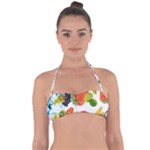 Fruits, Drip, Fruit, Paint, Spring Tie Back Bikini Top