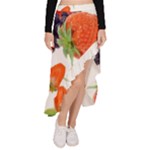 Fruits, Drip, Fruit, Paint, Spring Asymmetrical Ruffle Hem Skirt 