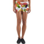 Fruits, Drip, Fruit, Paint, Spring Yoga Shorts