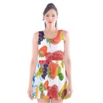 Fruits, Drip, Fruit, Paint, Spring Scoop Neck Skater Dress