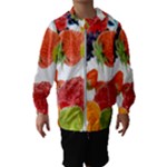 Fruits, Drip, Fruit, Paint, Spring Kids  Hooded Windbreaker