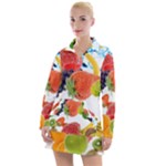 Fruits, Drip, Fruit, Paint, Spring Women s Long Sleeve Casual Dress