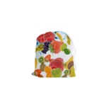 Fruits, Drip, Fruit, Paint, Spring Drawstring Pouch (XS)