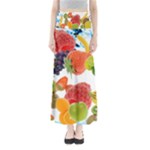 Fruits, Drip, Fruit, Paint, Spring Full Length Maxi Skirt