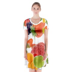 Fruits, Drip, Fruit, Paint, Spring Short Sleeve V