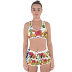 Fruits, Drip, Fruit, Paint, Spring Racerback Boyleg Bikini Set