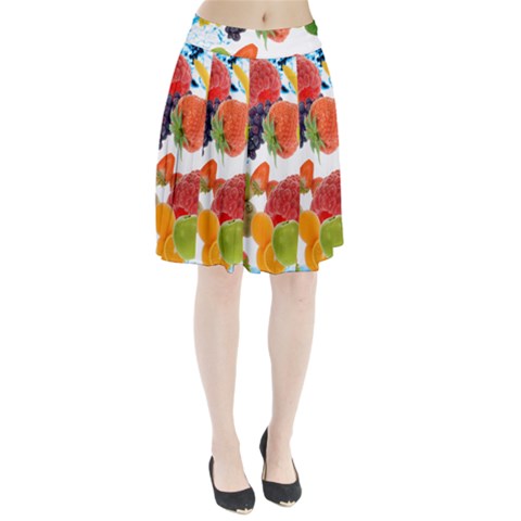 Fruits, Drip, Fruit, Paint, Spring Pleated Skirt from ArtsNow.com