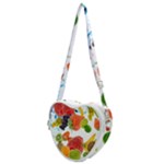 Fruits, Drip, Fruit, Paint, Spring Heart Shoulder Bag