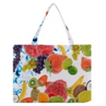 Fruits, Drip, Fruit, Paint, Spring Zipper Medium Tote Bag