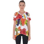 Fruits, Drip, Fruit, Paint, Spring Cut Out Side Drop T-Shirt