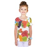 Fruits, Drip, Fruit, Paint, Spring Kids  One Piece T-Shirt