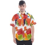 Fruits, Drip, Fruit, Paint, Spring Men s Short Sleeve Shirt