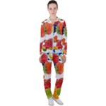 Fruits, Drip, Fruit, Paint, Spring Casual Jacket and Pants Set