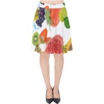 Fruits, Drip, Fruit, Paint, Spring Velvet High Waist Skirt