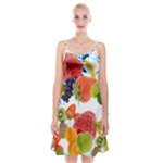 Fruits, Drip, Fruit, Paint, Spring Spaghetti Strap Velvet Dress