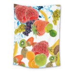 Fruits, Drip, Fruit, Paint, Spring Medium Tapestry