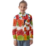 Fruits, Drip, Fruit, Paint, Spring Kids  Long Sleeve Shirt