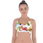 Fruits, Drip, Fruit, Paint, Spring Cross String Back Sports Bra