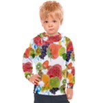 Fruits, Drip, Fruit, Paint, Spring Kids  Hooded Pullover