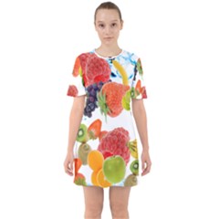 Sixties Short Sleeve Mini Dress 