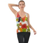 Fruits, Drip, Fruit, Paint, Spring Chiffon Cami