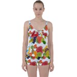 Fruits, Drip, Fruit, Paint, Spring Tie Front Two Piece Tankini