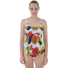 Twist Front Tankini Set 