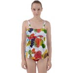 Fruits, Drip, Fruit, Paint, Spring Twist Front Tankini Set