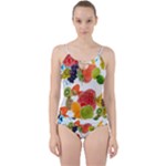 Fruits, Drip, Fruit, Paint, Spring Cut Out Top Tankini Set