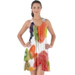 Fruits, Drip, Fruit, Paint, Spring Show Some Back Chiffon Dress