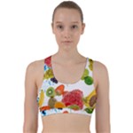 Fruits, Drip, Fruit, Paint, Spring Back Weave Sports Bra