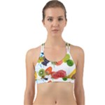 Fruits, Drip, Fruit, Paint, Spring Back Web Sports Bra