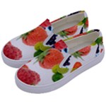 Fruits, Drip, Fruit, Paint, Spring Kids  Canvas Slip Ons